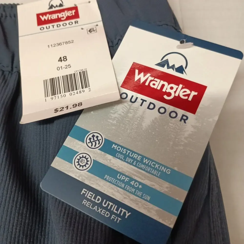 Wrangler Men's‎ Field Utility Shorts Size 48 Blue Relaxed Fit